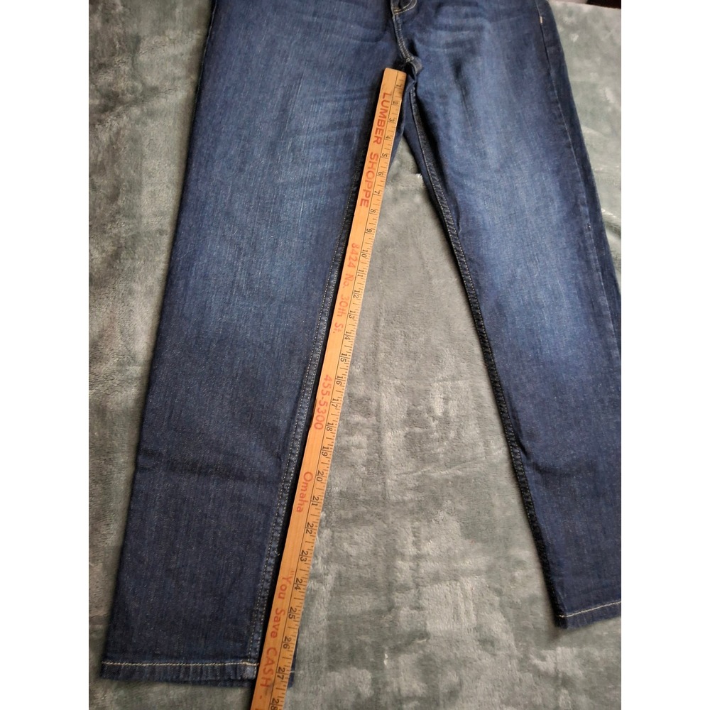 Banana Republic Womens Straight Leg Jeans Dark Wash Blue Denim Size 28/6 - Picture 9 of 13